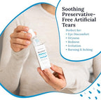 Hydrating eye drops for redness and itching with hyaluronic acid formula