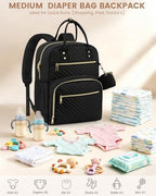 Pritent baby essentials nappy bag open interior compartment view