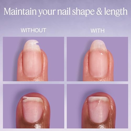 Transparent liquid nail treatment brush application for split nails