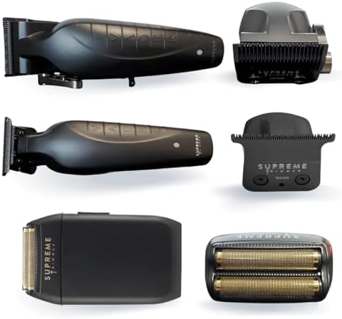 Crunch Foil Shaver highlighting the hypoallergenic foils and sleek black ergonomic body.