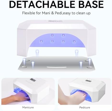 Makartt UV LED nail lamp lifestyle setup for gel manicure