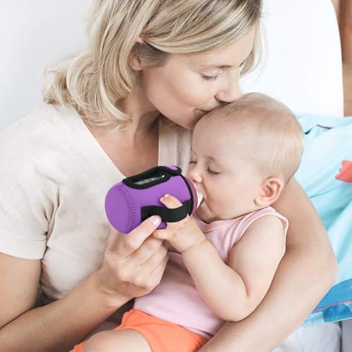Close up detail of heat retention neoprene fabric for baby bottles