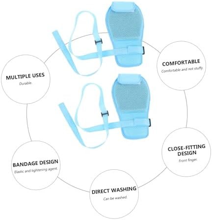 Breathable 3D mesh hand restraint gloves for hospital and home care use.