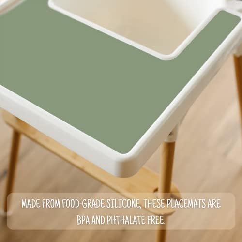 Close up look of food grade silicone material on a toddler feeding mat.