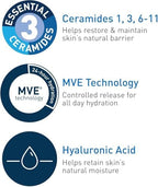 CeraVe face and body cream absorbs without greasiness for soft supple skin morning and night
