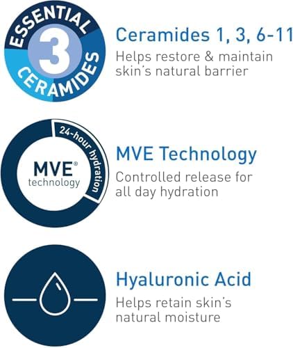 CeraVe face and body cream absorbs without greasiness for soft supple skin morning and night