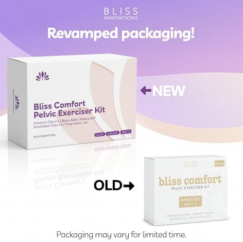 Graduated silicone pelvic floor trainers in 8 sizes