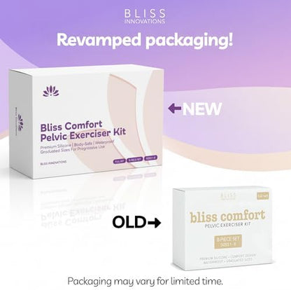 Graduated silicone pelvic floor trainers in 8 sizes
