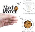 Basketball themed cupcake decorations for birthday events