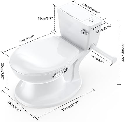 GarveeLife non-slip baby potty chair with integrated side toilet paper holder rod