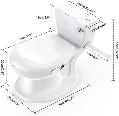 GarveeLife non-slip baby potty chair with integrated side toilet paper holder rod