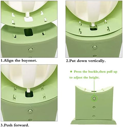 Detachable bowl of Xeehwb frog toddler urinal for easy cleaning