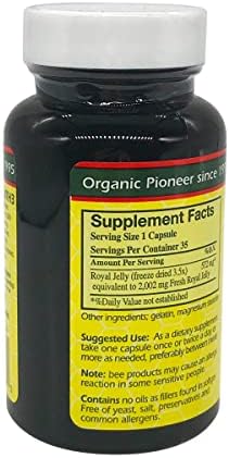 Premium freeze dried royal jelly supplement 35 count bottle for immune health