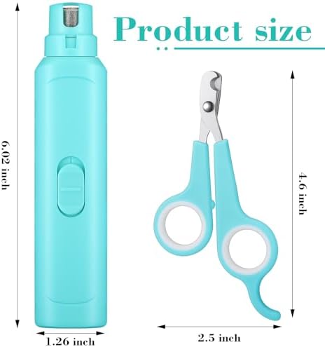 Lasnten pet grooming kit including automatic bird nail file and manual clipper tool
