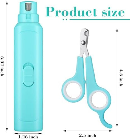 Lasnten pet grooming kit including automatic bird nail file and manual clipper tool