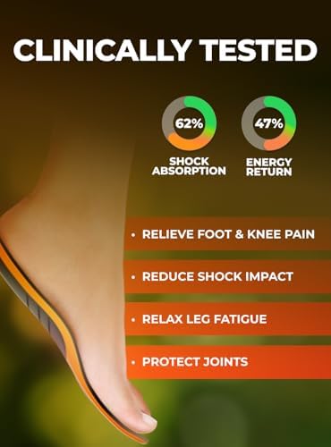 EASYFEET athletic insoles showing TPU arch support for motion control