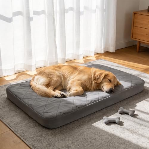 Premium imported pet bedding accessory highlighting the grey color variant from a side angle
