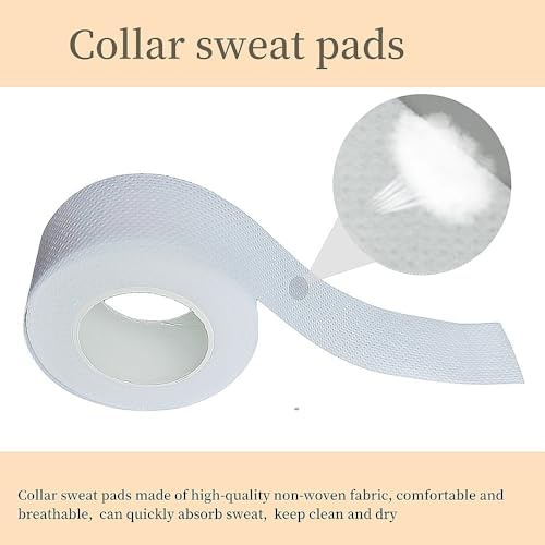 Chuppinz Collar Protector Sweat Pads applied on a white shirt collar