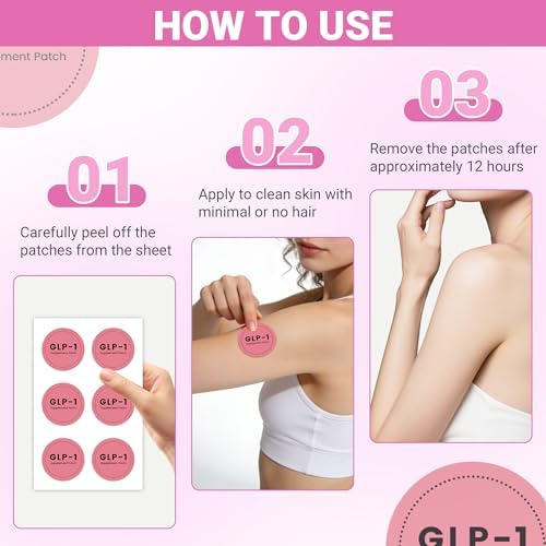 Step-by-step application instructions for the daily wellness adhesive patches.