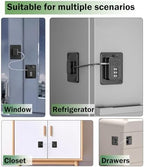Lexng adhesive child proof lock installed on refrigerator