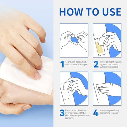 Imported USA adhesive remover pads for stoma and colostomy device care.