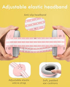 Adjustable headband feature of Nectar Baby noise cancelling earmuffs