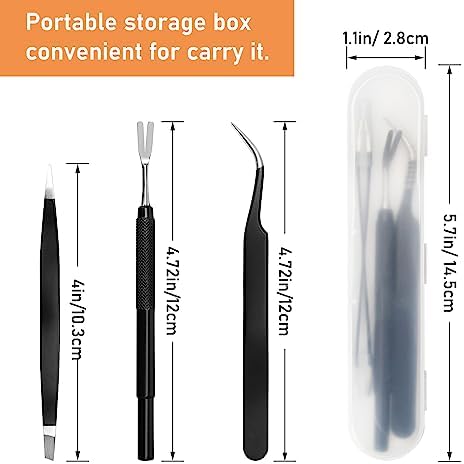 COITEK double-side precision tweezers for small ticks close up