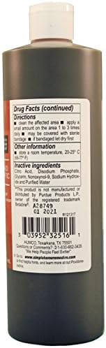 Humco first aid topical antiseptic liquid for wound care infection prevention label view