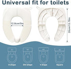 Underside of Deeki portable toilet seat detailing the anti slip pads for stability