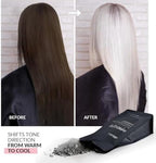Activated charcoal infused professional hair bleaching powder demonstrating advanced 10 levels of lift performance