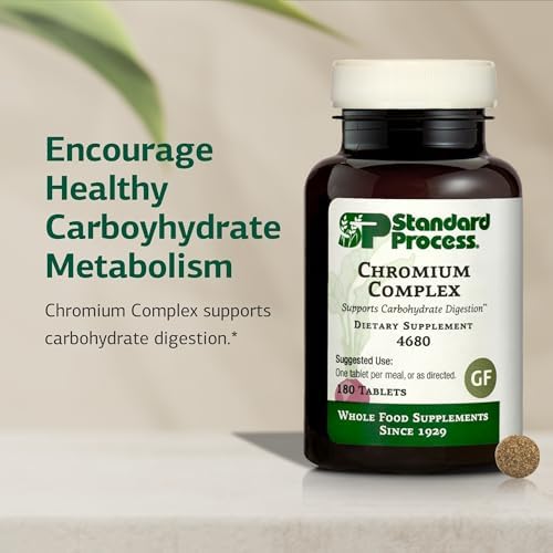 Standard Process Chromium Complex supplement facts and ingredient list label view