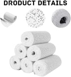 Six white plaster strip gauze rolls arranged neatly to highlight the premium packaging and product count.