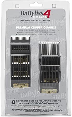 Professional BaBylissPRO guard set with metal clip detail