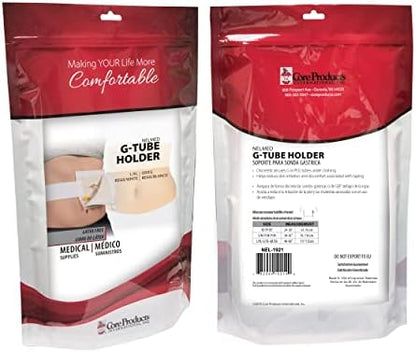 Back view of the breathable plush elastic medical band highlighting its low profile discreet design.
