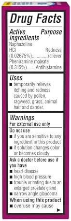 Authentic imported USA eye drops for itchy red eyes relief