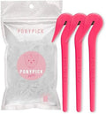 Three pink Pony Pick grooming tools for dogs