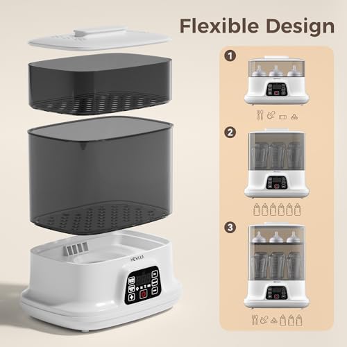 Top view of Heyaxa baby bottle dryer and sanitizer