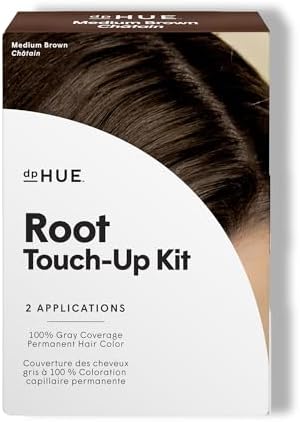 dpHUE salon quality cream hair color kit unboxed showing mixing bowls and applicator brush