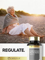 Carlyle dietary supplement bottle standing upright on clean surface