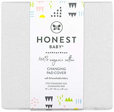 Close up shot of the certified organic non toxic fabric texture on HonestBaby cover