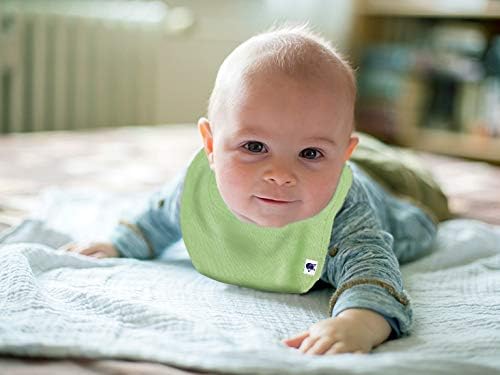 SPINFOX multi layer waterproof baby bib highlighting the liquid resistant inner core.