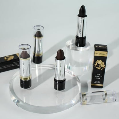 Waterproof hair color stick for temporary gray coverage