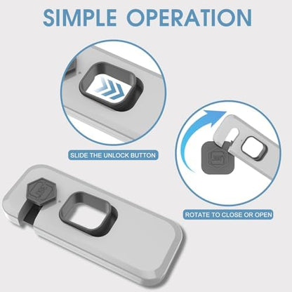 Wilbeva refrigerator latch adhesive backing detail