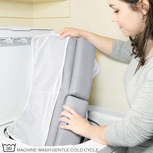 Baby Booth bath kneeler set inside travel storage bag