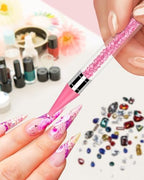 Replacement wax tips for rhinestone picker tool kit