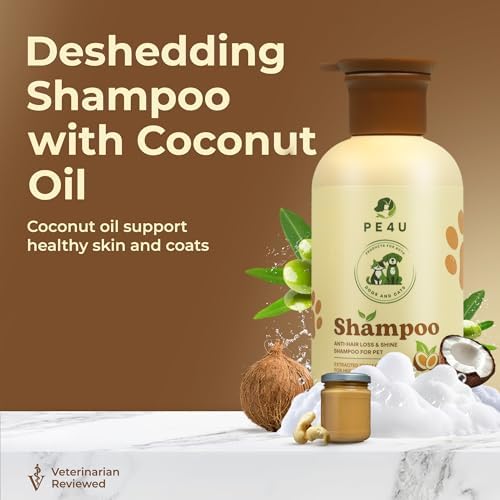 Pe4u pet shampoo being lathered on a golden retriever dog during bath time