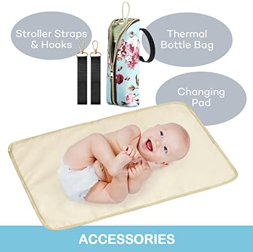 LitBear baby bag back view with ergonomic straps