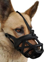 Mayerzon soft rubber cage mouth guard for medium aggressive dogs