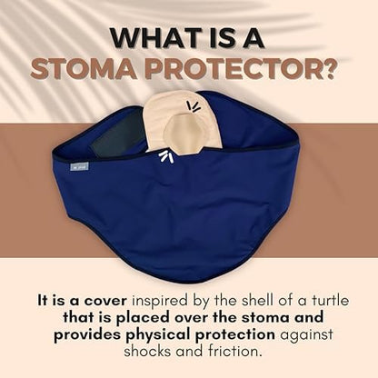 SIIL Stoma Protector with ten piece Velcro stickers for secure pouch attachment.