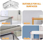 Transparent adhesive backing on Homrealm baby corner bumper